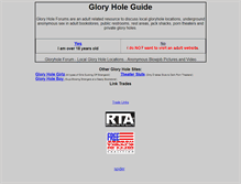 Tablet Screenshot of gloryholeguide.com